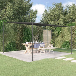 Vidaxl - Belvédère anthracite 4x4 m 180 g/m² tissu et acier