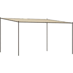 Vidaxl - Belvédère beige 4x4 m 180 g/m² tissu et acier