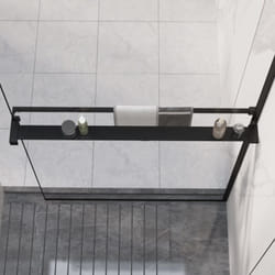 Vidaxl - tagère de douche pour paroi de douche à l'italienne Noir 90 cm