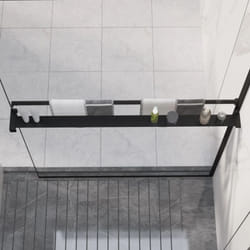 Vidaxl - tagère de douche de paroi de douche à l'italienne Noir 100 cm