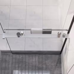 L'étagère de douche pour paroi de douche à l'italienne vous permet de garder votre salle de bain organisée et propre, ce qui  ...