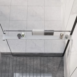 Vidaxl - tagère de douche paroi de douche à l'italienne Chromé 90 cm
