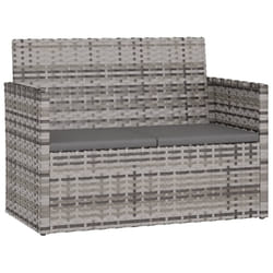 VidaXL 362317 banc de jardin Rotin, Acier
