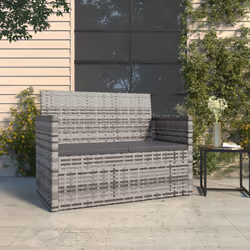 VidaXL 362317 banc de jardin Rotin, Acier