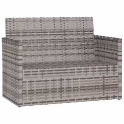 VidaXL 362317 banc de jardin Rotin, Acier