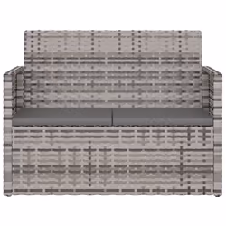 VidaXL 362317 banc de jardin Rotin, Acier - Vue supplémentaire 4