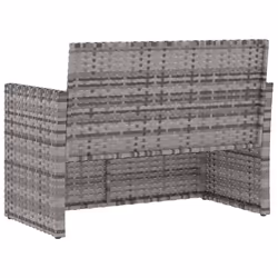 VidaXL 362317 banc de jardin Rotin, Acier - Vue supplémentaire 6