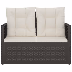 VidaXL 362318 banc de jardin Rotin, Acier - Vue supplémentaire 4