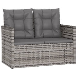 VidaXL 362319 banc de jardin Rotin, Acier