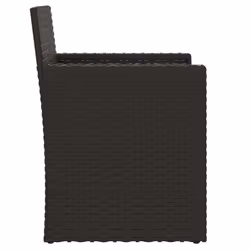 VidaXL 362320 chaise d'extérieur Terrace Siège rembourré Polyuréthane, Acier Noir, Crème, Blanc - Vue supplémentaire 5