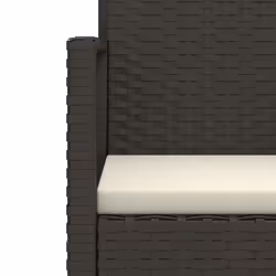VidaXL 362320 chaise d'extérieur Terrace Siège rembourré Polyuréthane, Acier Noir, Crème, Blanc - Vue supplémentaire 7