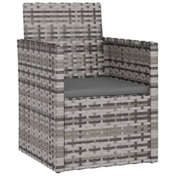 VidaXL 362321 chaise d'extérieur Terrace Siège rembourré Polyuréthane, Acier Gris