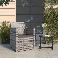 VidaXL 362321 chaise d'extérieur Terrace Siège rembourré Polyuréthane, Acier Gris