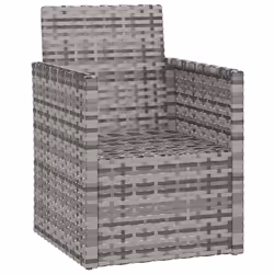 VidaXL 362321 chaise d'extérieur Terrace Siège rembourré Polyuréthane, Acier Gris