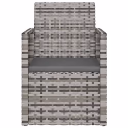 VidaXL 362321 chaise d'extérieur Terrace Siège rembourré Polyuréthane, Acier Gris - Vue supplémentaire 4