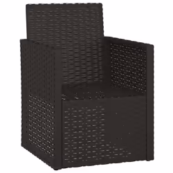 VidaXL 362322 chaise d'extérieur Terrace Siège rembourré Polyuréthane, Acier Noir, Crème, Blanc