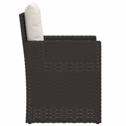 VidaXL 362322 chaise d'extérieur Terrace Siège rembourré Polyuréthane, Acier Noir, Crème, Blanc - Vue supplémentaire 5