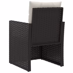 VidaXL 362322 chaise d'extérieur Terrace Siège rembourré Polyuréthane, Acier Noir, Crème, Blanc - Vue supplémentaire 6