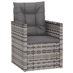 VidaXL 362323 chaise d'extérieur Terrace Siège rembourré Polyuréthane, Acier Gris