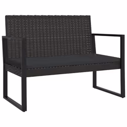 VidaXL 362325, Noir, Rotin, Acier, 110 kg, Adultes et enfants, 1060 mm, 570 mm