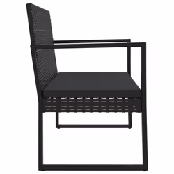 VidaXL 362325 banc de jardin Rotin, Acier - Vue supplémentaire 4