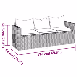 VidaXL 362326 Canapé de patio - Vue supplémentaire 8