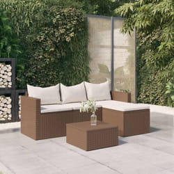 Vidaxl - Salon de jardin Marron Résine tressée