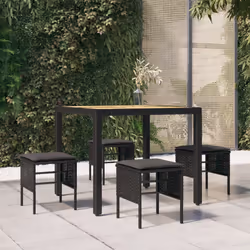 VidaXL 362340 banc de jardin Rotin, Acier