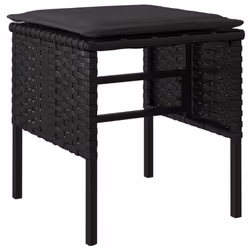 VidaXL 362340 banc de jardin Rotin, Acier
