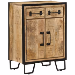 Ce buffet classique, au look intemporel, est conçu pour être un excellent supplément à votre maison. Bois de manguier massif  ...
