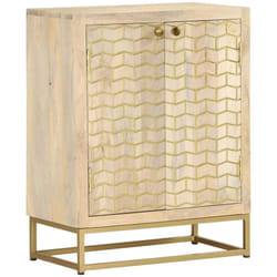 Vidaxl - Buffet avec 2 portes 55x30x70 cm bois massif de manguier