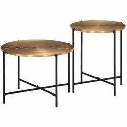 Détendez-vous et profitez du bon temps avec la famille et les amis autour de ces tables basses ! Construction solide : fabriq ...
