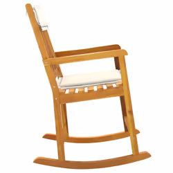 VidaXL 360025 chaise d'extérieur Terrace Siège rembourré Bois d'acacia Crème, Blanc - Vue supplémentaire 4