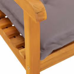 VidaXL 360026 chaise d'extérieur Terrace Siège rembourré Bois d'acacia Gris - Vue supplémentaire 4