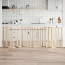 VidaXL Barrière avec porte 6 panneaux