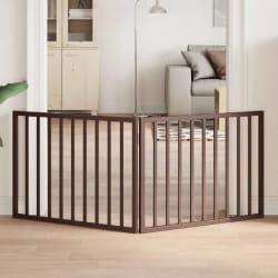 vidaXL Barrière pour chien pliable 2 panneaux bois de peuplier