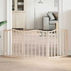 vidaXL Barrière chien pliable 3 panneaux 150 cm