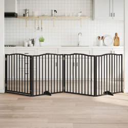 vidaXL Barrière pour Chiens 4 Panneaux