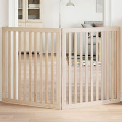 vidaXL Barrière pour chien pliable 2 panneaux 160 cm bois de peuplier barrière pour animaux de compagnie barrière de 352242