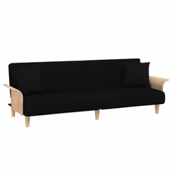 VidaXL 351845, Noir, mousse, Polyester, Polywood, 2240 mm, 890 mm, 700 mm