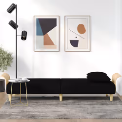 VidaXL 351845 canapé Noir