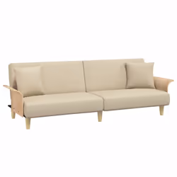VidaXL 351846, Crème, mousse, Polyester, Polywood, 2240 mm, 890 mm, 700 mm