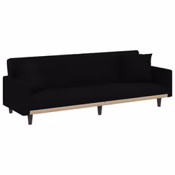 VidaXL 351877, Noir, mousse, Polyester, Polywood, 2200 mm, 890 mm, 700 mm