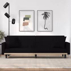 VidaXL 351877 canapé Noir