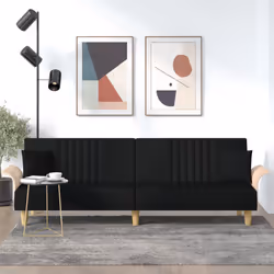 VidaXL 351889 canapé Noir