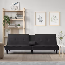 VidaXL 351924 canapé Noir