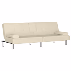 VidaXL 351927, Crème, mousse, Simili-cuir, Métal, Polywood, 2000 mm, 890 mm, 700 mm