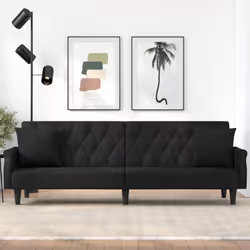 VidaXL 351948 canapé Noir