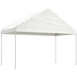 Vidaxl - Belvédère avec toit blanc 4,08x2,23x3,22 m polyéthylène