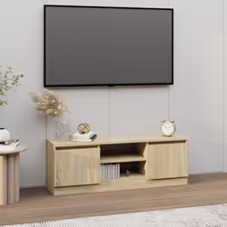 Description générale Ce meuble TV classique avec porte est un ajout pratique et attrayant à votre intérieur. Fabriqué en bois ...